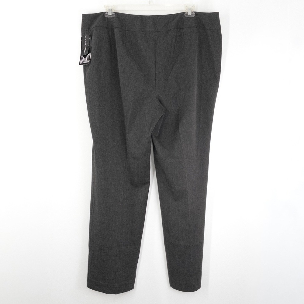 Peter Nygard Women's Size 20 Pull On Dress Pants Heather Charcoal Stretch NWT - Picture 2 of 8